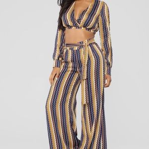 Navy Multi-Colored 2 piece set